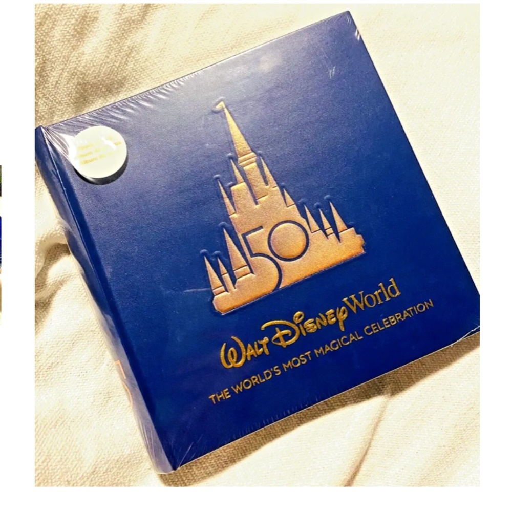 Disney Photo Album Parks Walt Disney World 50th Anniversary Castle with Pen NWT
